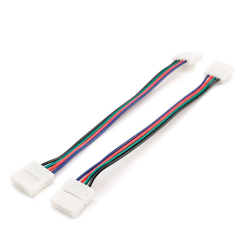 Комплект коннекторов Apeyron Electrics 09-12 (2 клипсы с проводами) для RGB-светодиодной ленты 12В IP20 10 мм - Светильники - Cветодиодные ленты - . Магазин оборудования для автономного и резервного электропитания Ekosolar.ru в Клине